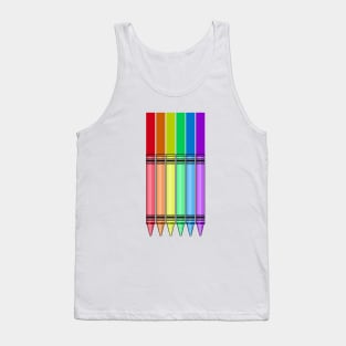 Rainbow Crayon Tank Top